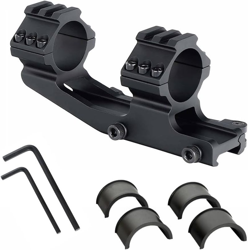 ohhunt Scope Mount 30mm 1 inch QD Quick Release Picatinny Scope Mounts 1.42 inch Center High Black - Image 4